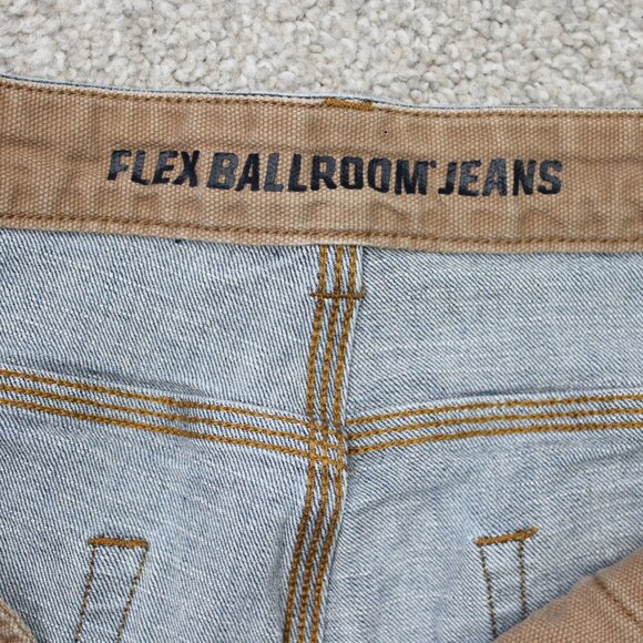 Duluth Jeans Mens 36x28 Blue DuluthFlex Ballroom Relaxed Fit Stretch Denim - Picture 10 of 13